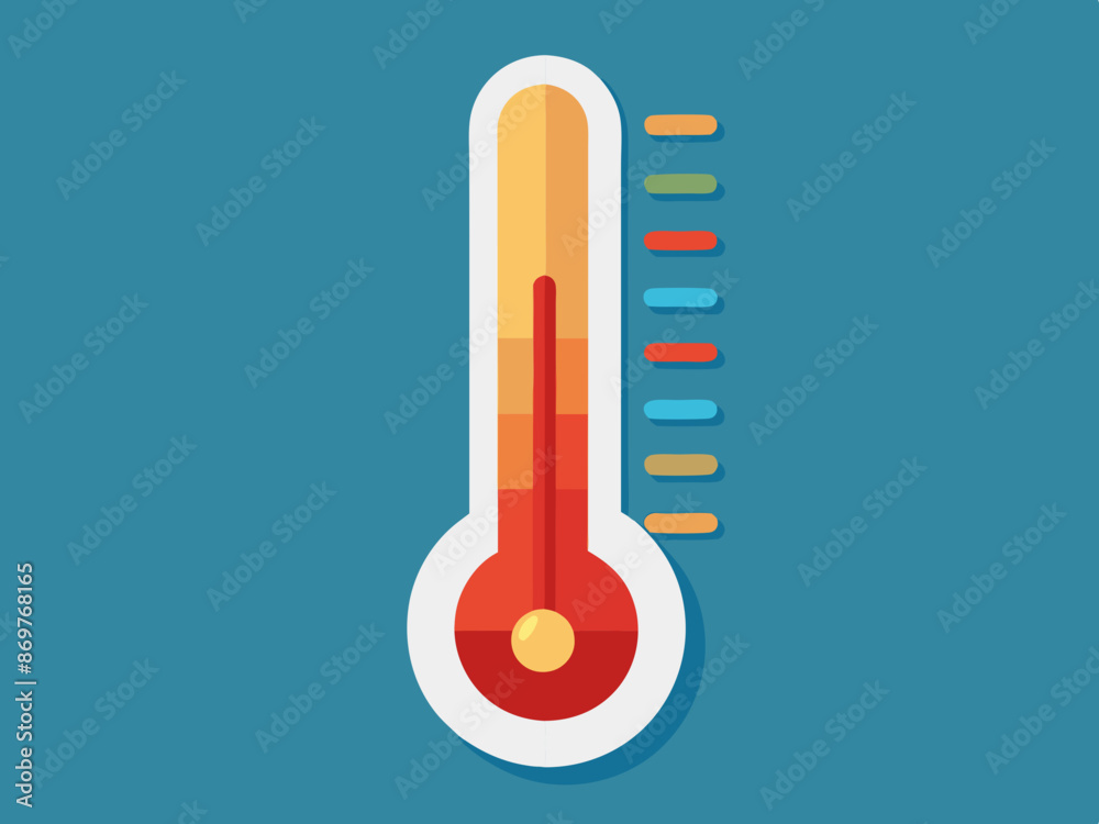 A thermometer rising with temperature A thermometer rising with temperature