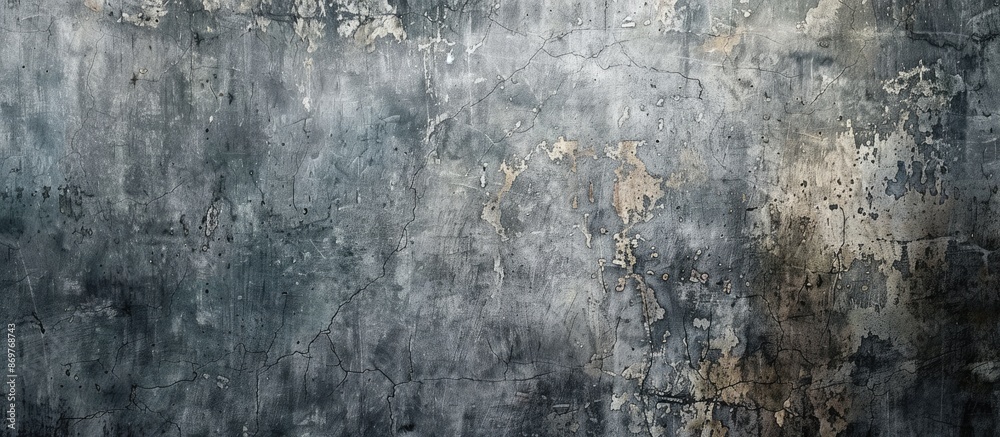 Obraz premium Background featuring an aged gray concrete wall with textured surface, suitable for copy space image.