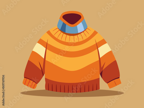 A cozy, oversized wool sweater with a turtleneck collar