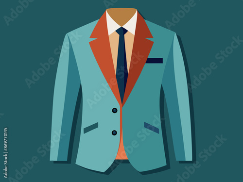 A tailored blazer with a single button closure