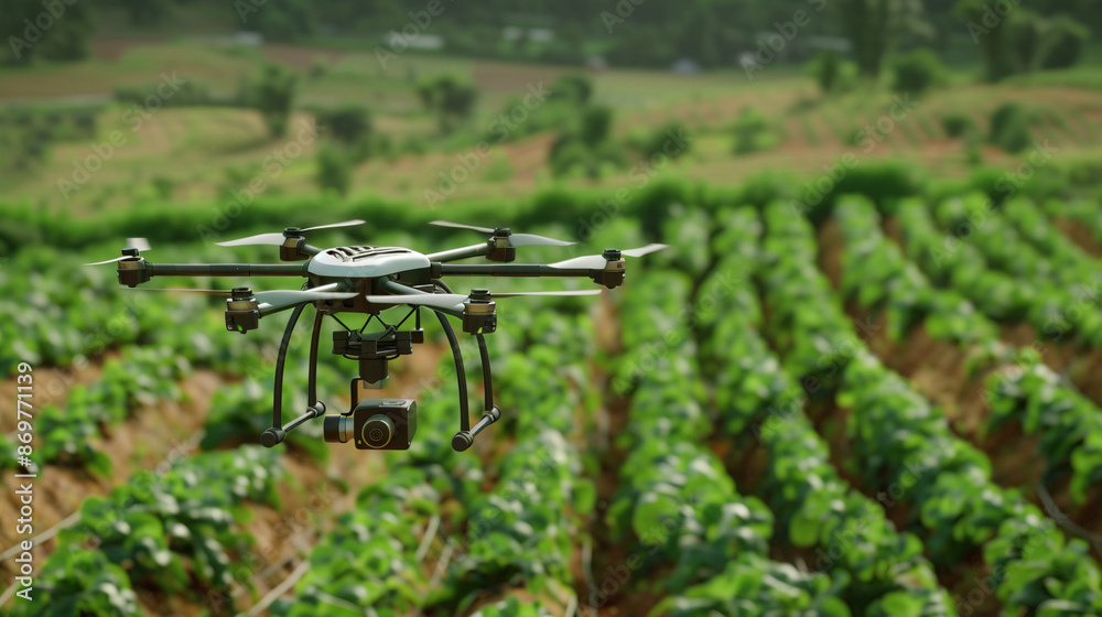 Futuristic Farming: Drone Monitoring Crop Health Futuristic Farming: Drone Monitoring Crop Health