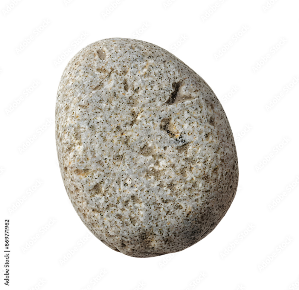 Fototapeta premium A rock, Round stones, Isolated on Transparent background.