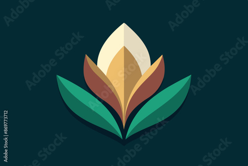 Hosta flower vector illustration 