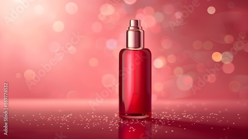Red cosmetic perfume for beauty brand