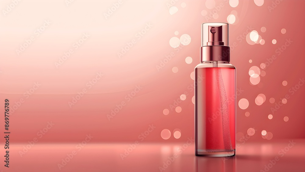 Red cosmetic perfume for beauty brand Red cosmetic perfume for beauty brand