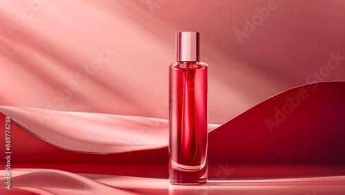 Red cosmetic perfume for beauty brand