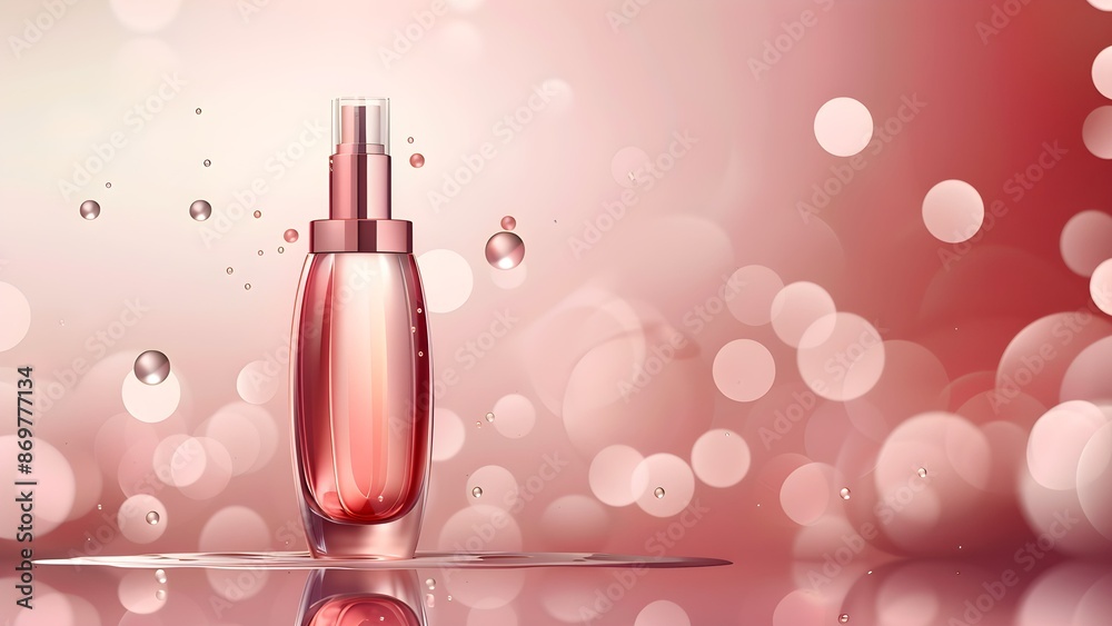 Red cosmetic perfume for beauty brand Red cosmetic perfume for beauty brand