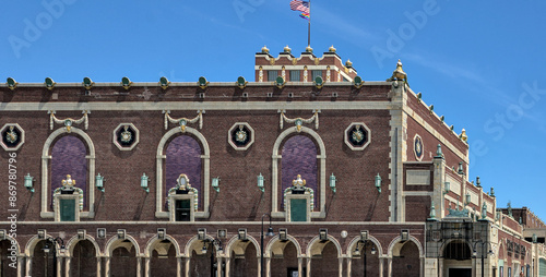 Facade of the Paramount Theater in Asbury Park New Jersey shore. photo