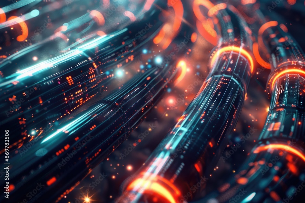 Background of internet byte in a cable Background of internet byte in a cable