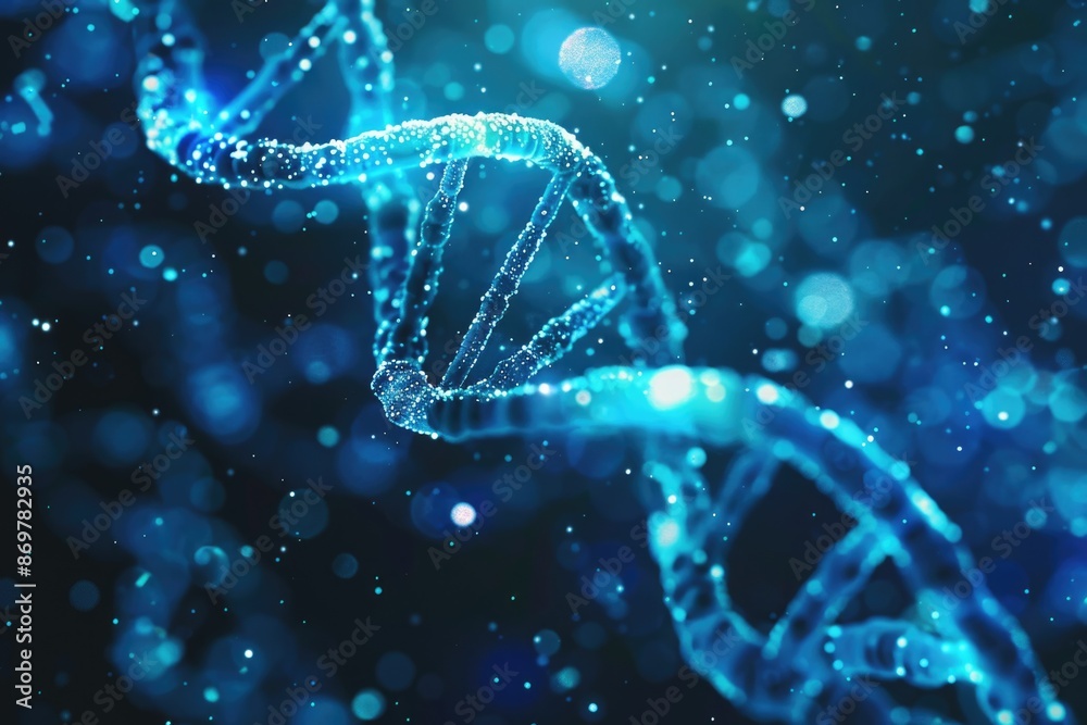 Dark blue digital background with big data code and DNA transfer. Dark blue digital background with big data code and DNA transfer.
