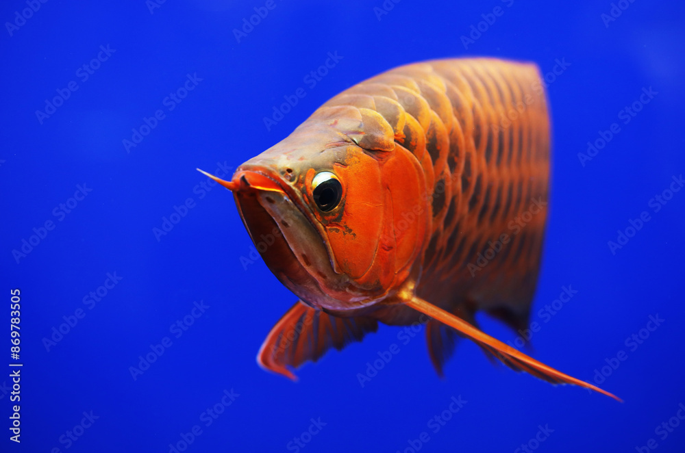 Super Red Asian arowana (Scleropages formosus) Stock Photo | Adobe Stock