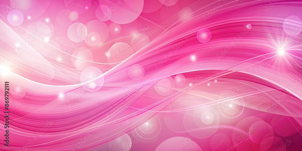 Abstract Pink Swirling Background with Glowing Circles Abstract Pink Swirling Background with Glowing Circles