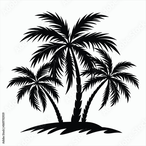 Tropical Escape Palm Silhouette palm tree