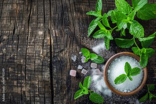 Organic sweetener blend with fresh herbs