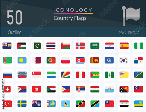 World Flags - Vector Round Flat Icons - Part 4 of 4
