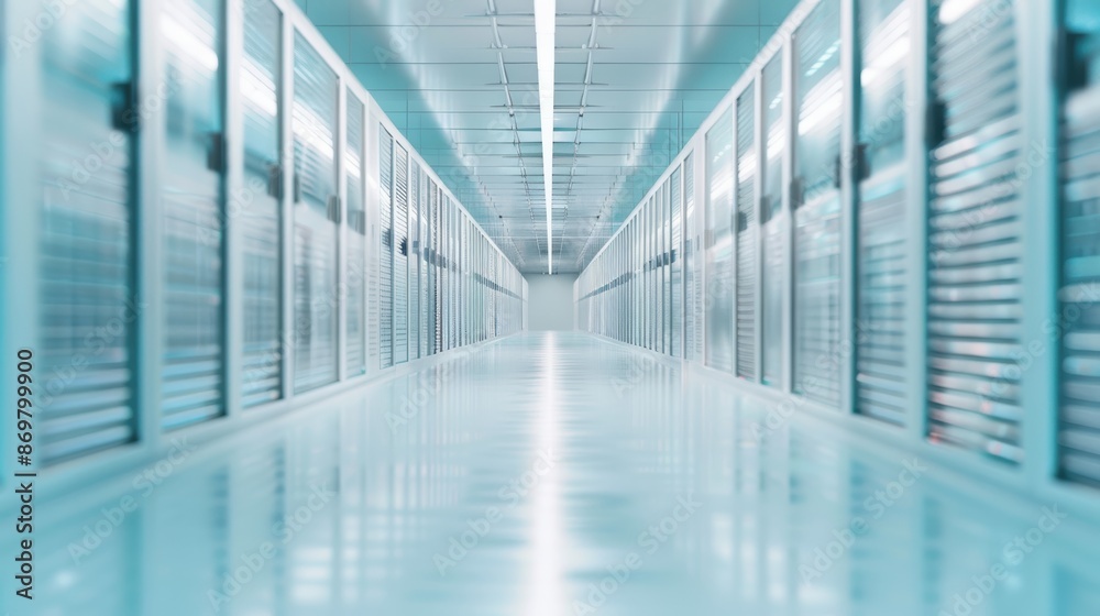 Industrial refrigeration units lining the walls of a cold storage warehouse, maintaining optimal temperatures for stored goods. Industrial refrigeration units lining the walls of a cold storage warehouse, maintaining optimal temperatures for stored goods.