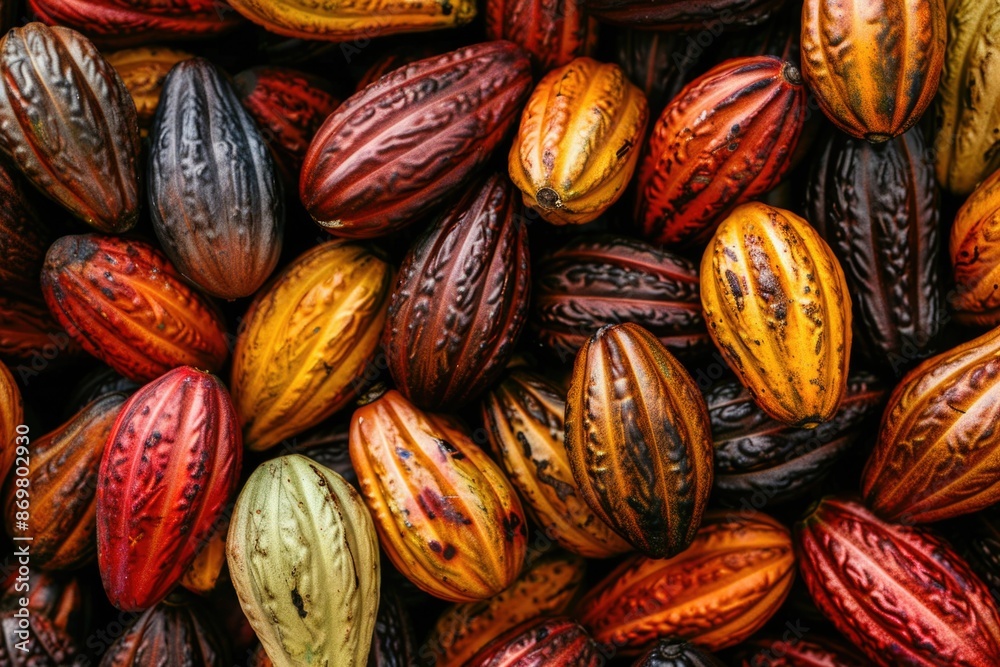 background of cocoa fruits lie exactly close to each other. --ar 3:2 Job ID: 3f44Background. Cacao beans. cocoa. chocolate fruitb060-2ac9-48b2-8696-009c2b7bf22a background of cocoa fruits lie exactly close to each other. --ar 3:2 Job ID: 3f44Background. Cacao beans. cocoa. chocolate fruitb060-2ac9-48b2-8696-009c2b7bf22a