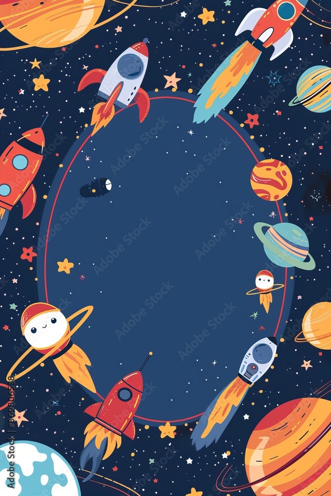 Galaxy concept invitation template Galaxy concept invitation template