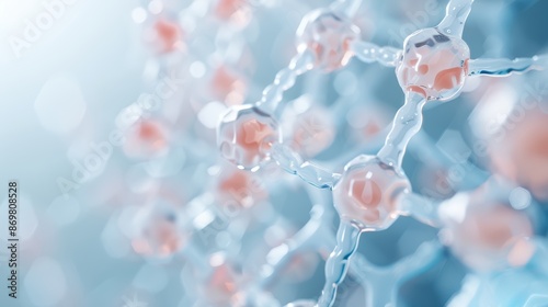 Closeup of synthetic polymer strands interwoven