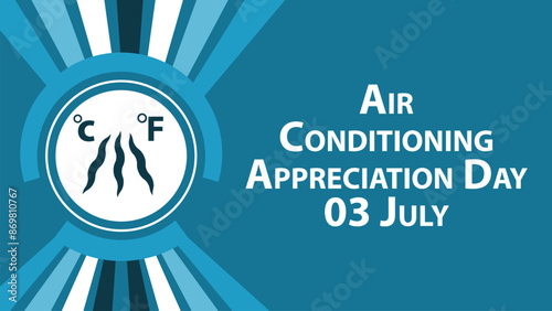 Air Conditioning Appreciation Day vector banner design
