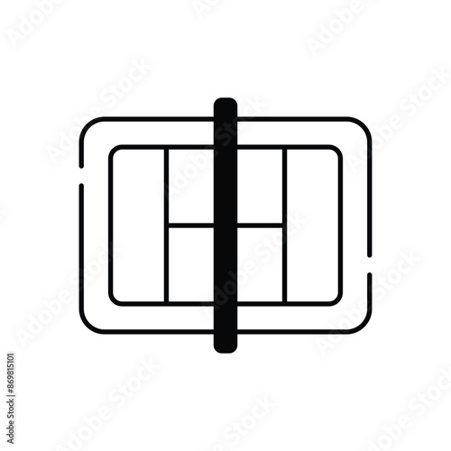 Tennis Court vector icon