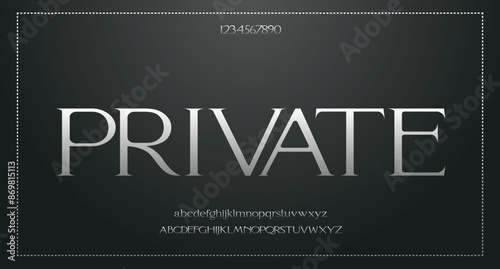 Vector elegant wedding alphabet letter font typography luxury classic serif fonts decorative vintag