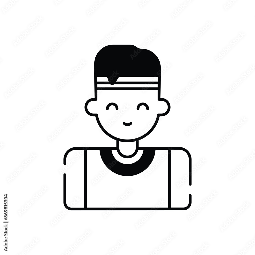 Tennis Player vector icon