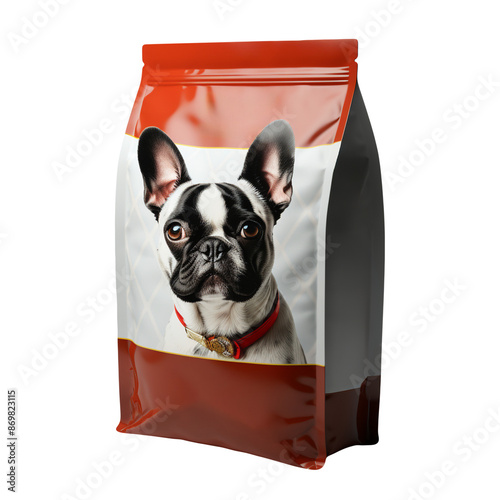 a packet of pet food