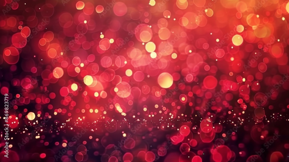 Valentine's Day abstract love wallpaper. Red glitter background. Glitter holiday bokeh. Christmas lights texture. Valentine's Day abstract love wallpaper. Red glitter background. Glitter holiday bokeh. Christmas lights texture.