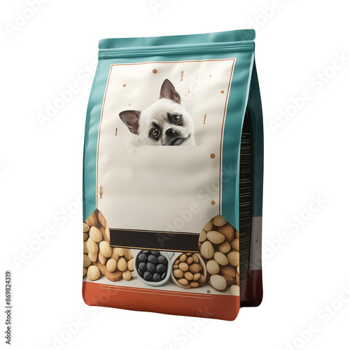 a packet of pet food