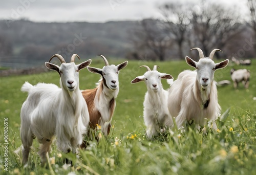 Goats in a field