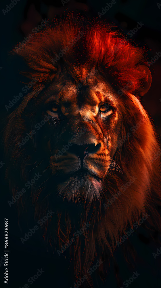 Naklejka premium Majestic lion