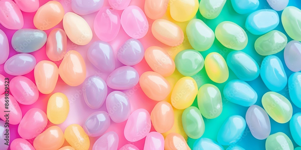 Capture the vivid and vibrant essence of jelly beans, an ideal choice for sweet and candyrelated themes Capture the vivid and vibrant essence of jelly beans, an ideal choice for sweet and candyrelated themes