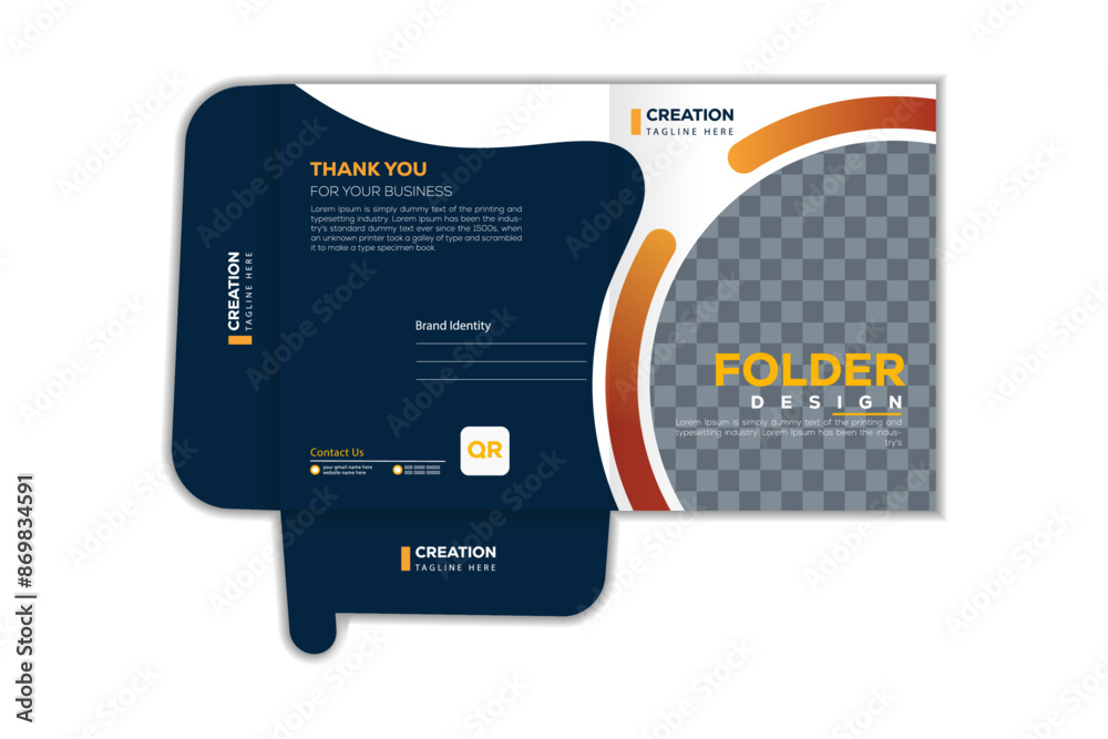 abstract layout and concept, creative folder template, modern cover