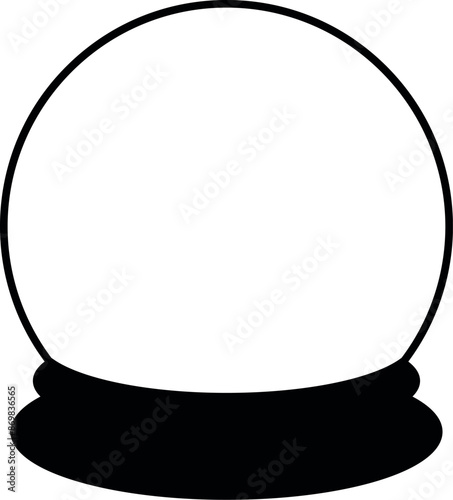 Crystal Ball SVG Cut File for Cricut and Silhouette, EPS Vector, DXF , PNG , JPEG , Zip Folder