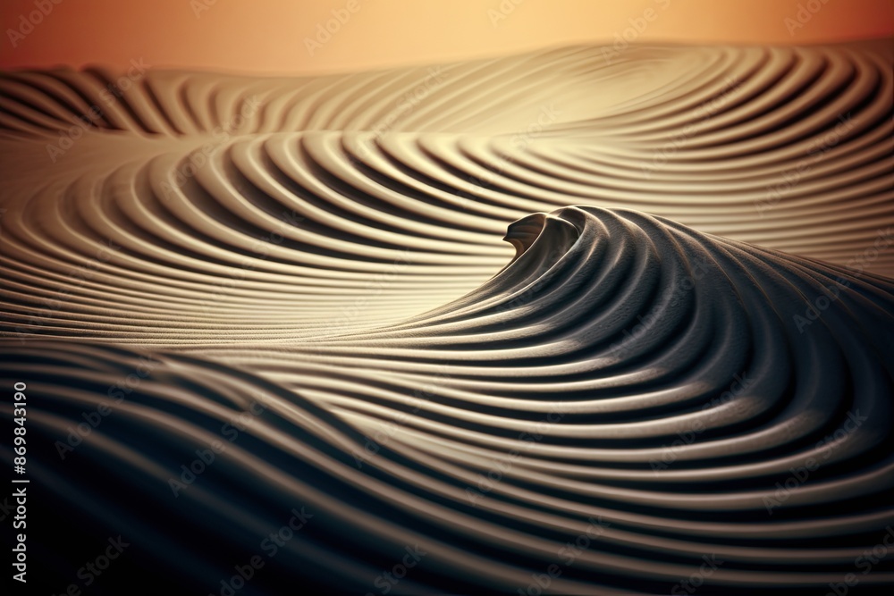 Obraz premium Harmonious Wave Patterns