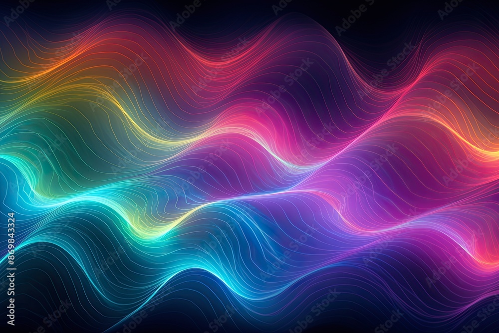 Obraz premium Harmonious Wave Patterns