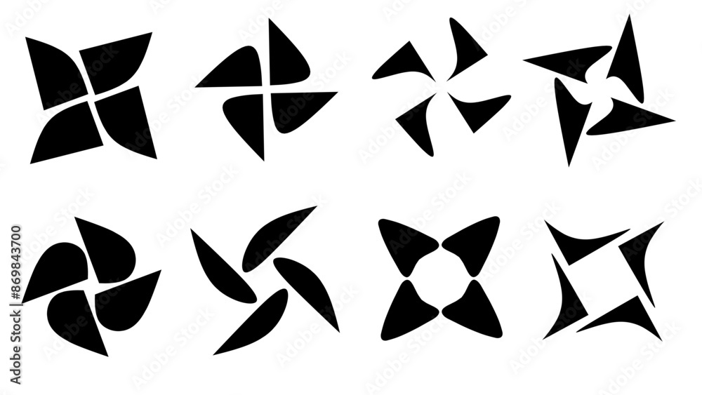 set of black and white flowers silhouette illustration set of black and white flowers silhouette illustration