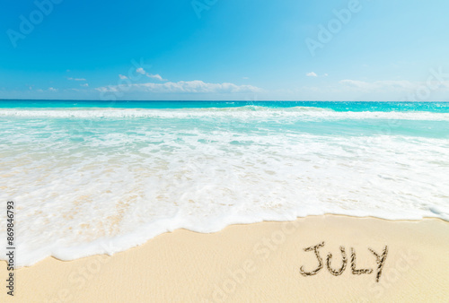 July written on the sand