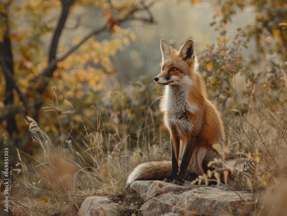 Free-Spirited Fox in Its Natural Habitat Free-Spirited Fox in Its Natural Habitat