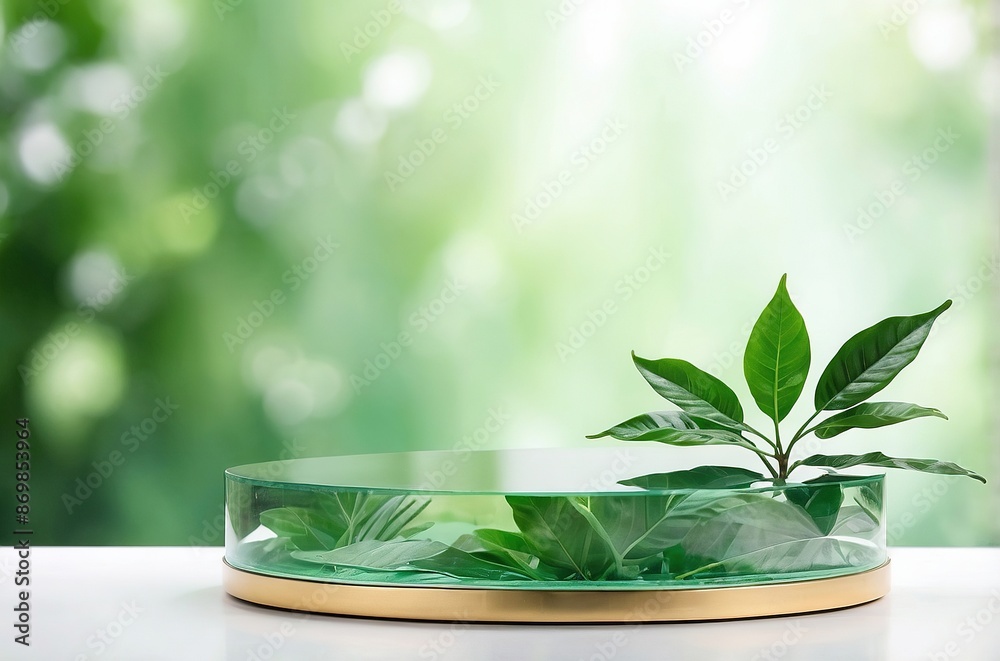 Transparent podium in outdoors Transparent podium in outdoors