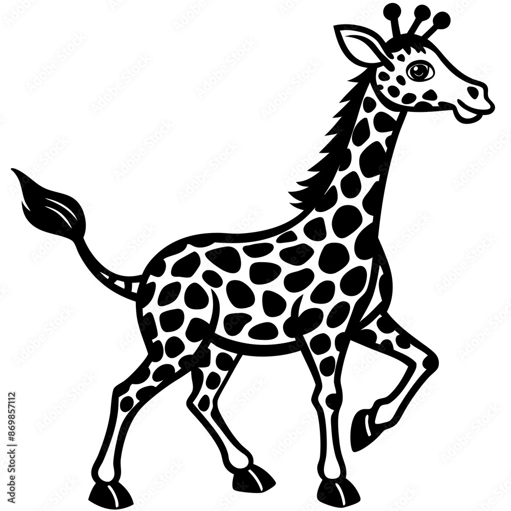 Obraz premium giraffe vector illustration