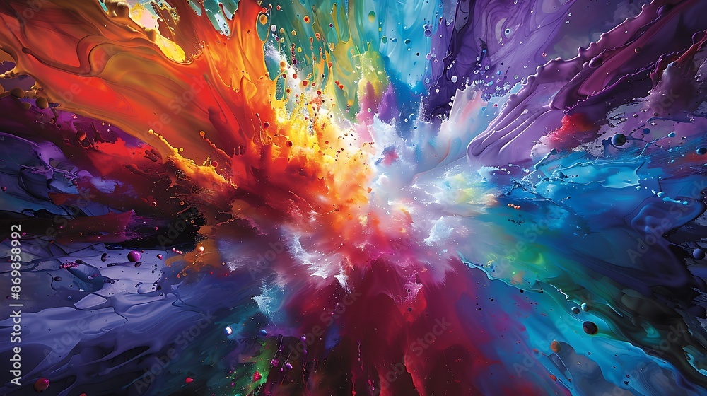 Colors collide and converge on the canvas, as liquid joy pours forth, creating a kaleidoscope of vibrant hues that ignite the imagination. Colors collide and converge on the canvas, as liquid joy pours forth, creating a kaleidoscope of vibrant hues that ignite the imagination.