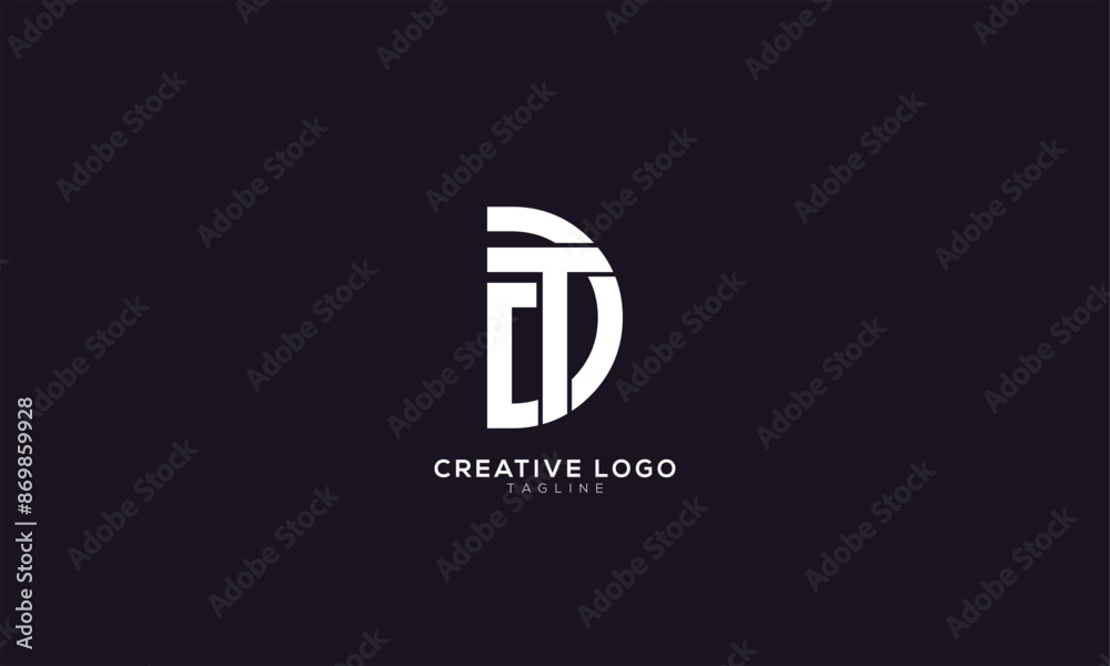 TD DT CDT DTC Abstract initial monogram letter alphabet logo design TD DT CDT DTC Abstract initial monogram letter alphabet logo design