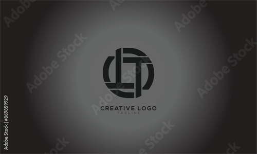 OT TO TT TOT Abstract initial monogram letter alphabet logo design