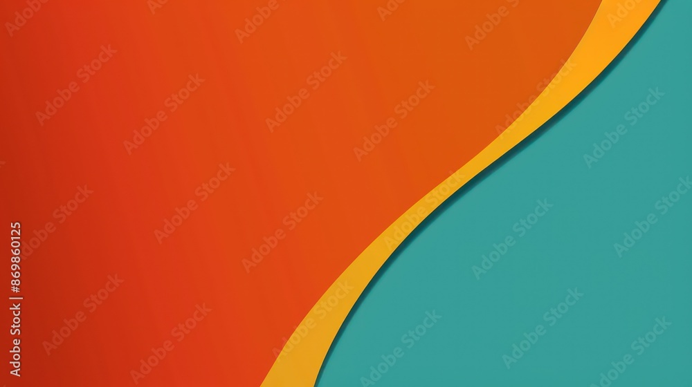 fluid abstract design with dynamic curves in vivid hues of red, orange, teal, and yellow creating a striking contrast. fluid abstract design with dynamic curves in vivid hues of red, orange, teal, and yellow creating a striking contrast.