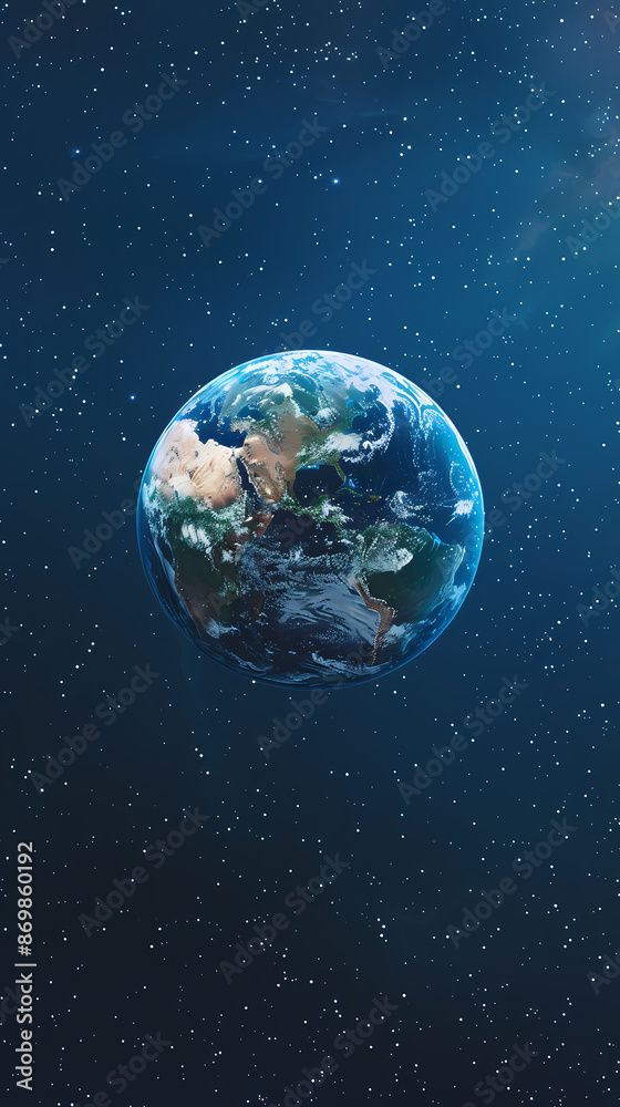 Naklejka premium Earth from space