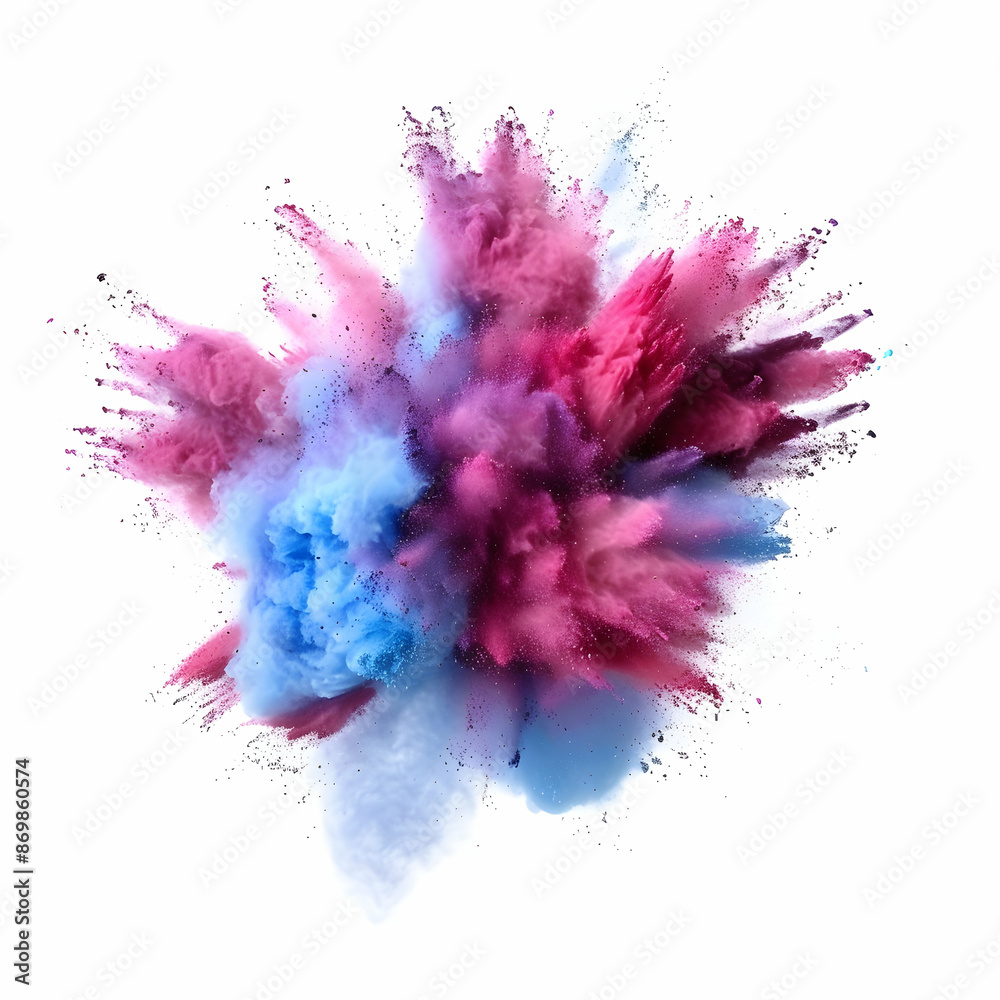 Colored powder explosion. Abstract closeup dust on backdrop. Colorful explode. Paint holi, Freeze motion of color powder exploding on white background. Colored powder explosion. Abstract closeup dust on backdrop. Colorful explode. Paint holi, Freeze motion of color powder exploding on white background.