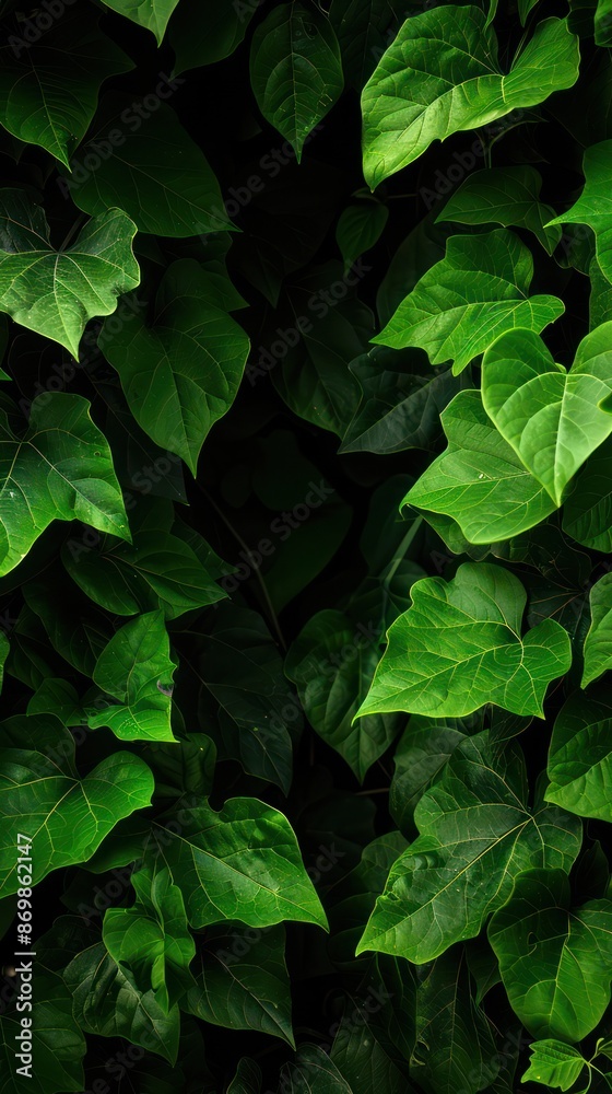 Dark green leaves lushly packed with subtle lighting effect. Dark green leaves lushly packed with subtle lighting effect.