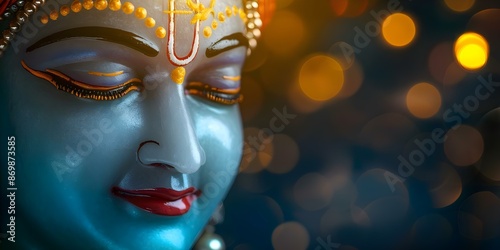 The Divine Avatar and Supreme Deity in Hinduism Krishna. Concept Hinduism, Krishna, Avatar, deity, Supreme Being photo